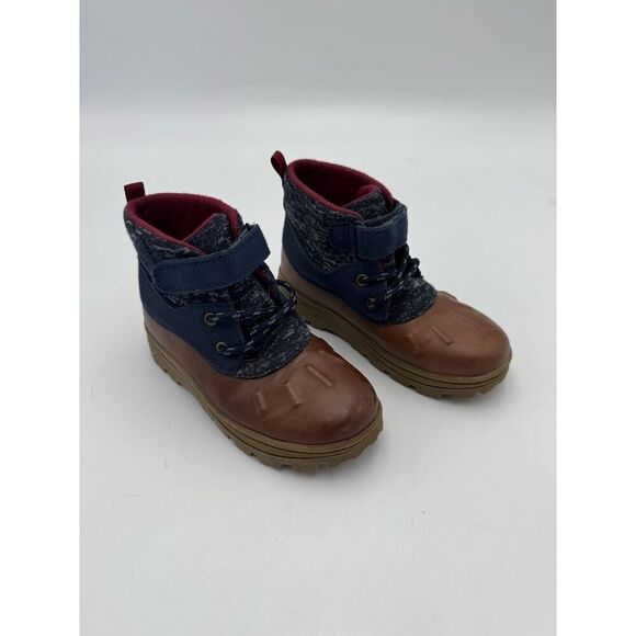 Carter's Baby Boy's Size 12M Waterproof Insulated Lug Sole Duck Boot Multicolor - Picture 1 of 6